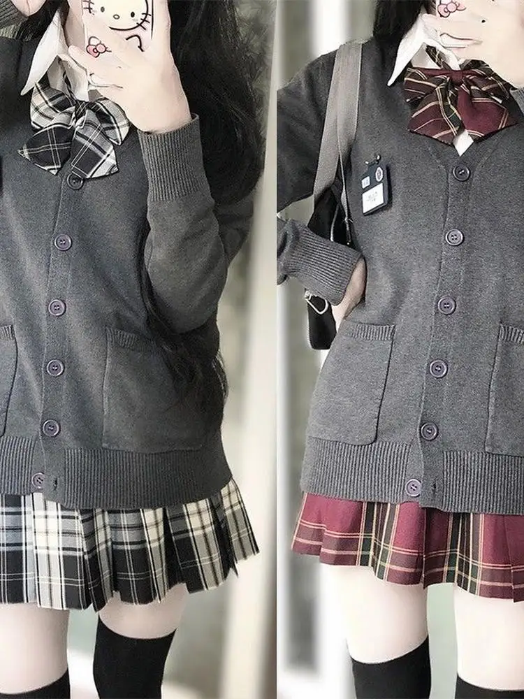 Original JK Uniform Long Sleeve Sweater Cardigan Skirt Shirt Women's Set Autumn Winter School Style Fashion Ensemble
Original JK Uniform Long Sleeve Sweater Cardigan Skirt Shirt Women's Set Autumn Winter School Style Fashion Ensemble