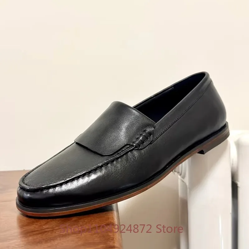 Designer Luxury Genuine Leather Loafers Men's Shoes Casual Cowhide Office Dress Breathable Business Male Leather Shoes Youth
Designer Luxury Genuine Leather Loafers Men's Shoes Casual Cowhide Office Dress Breathable Business Male Leather Shoes Youth