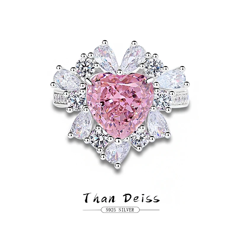 Original New Heart Shaped S925 Sterling Silver Bowknot Ring Super Shiny Pink Princess Finger Band Ice Flower Cut Zircons Jewelry
Original New Heart Shaped S925 Sterling Silver Bowknot Ring Super Shiny Pink Princess Finger Band Ice Flower Cut Zircons Jewelry