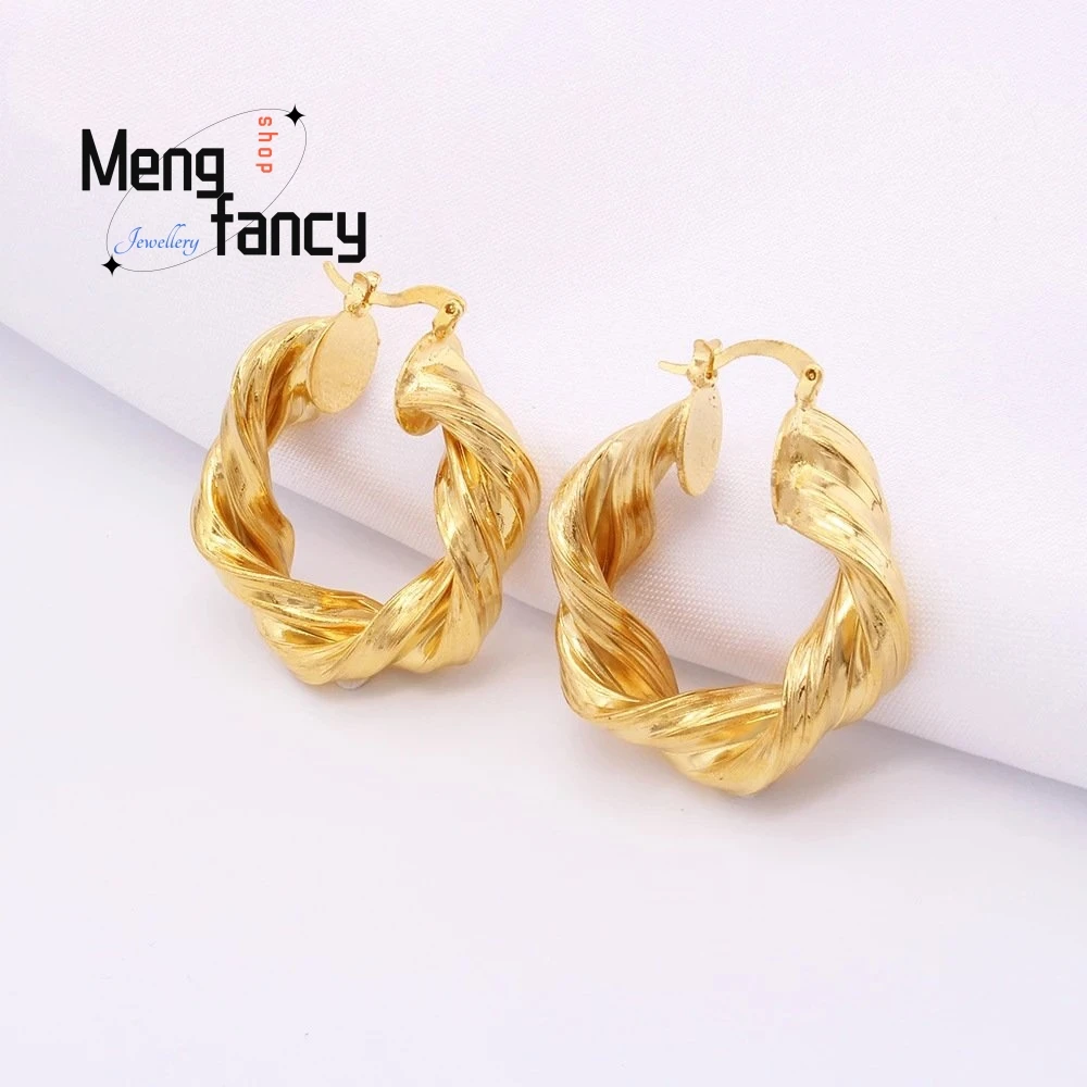 Sand Gold 24K Earrings Charms Fashion Sexy Young Girls Fine Jewelry Sets Wedding Souvenir Personalized Luxury Women Holiday Gift
Sand Gold 24K Earrings Charms Fashion Sexy Young Girls Fine Jewelry Sets Wedding Souvenir Personalized Luxury Women Holiday Gift