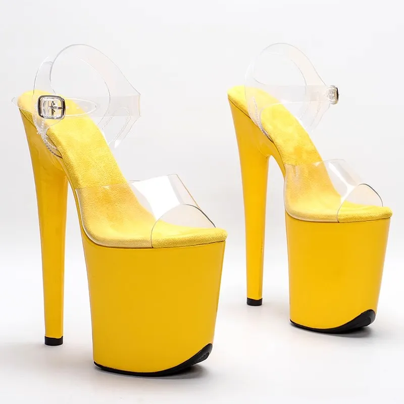New 20CM/8inches PVC Upper Sexy Exotic High Heel Platform Party Sandals Pole Dance Shoes Model Shows Sandals 079
New 20CM/8inches PVC Upper Sexy Exotic High Heel Platform Party Sandals Pole Dance Shoes Model Shows Sandals 079