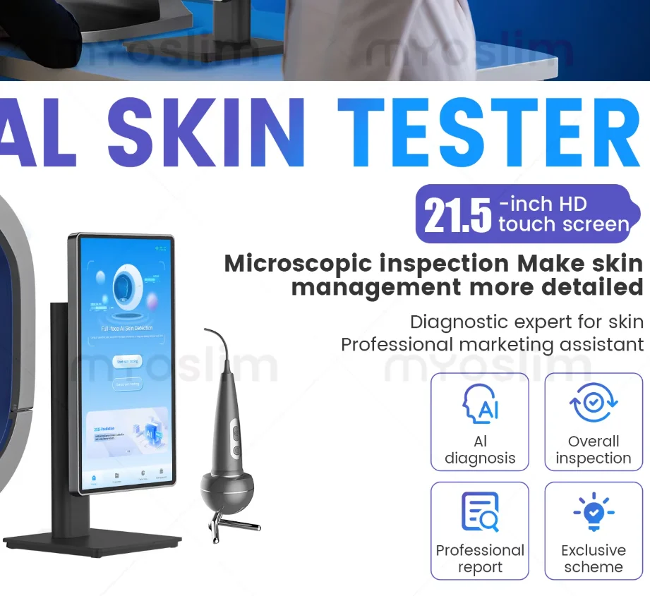 X5 Facial Skin Scanner 11 Spectral Detection System Professional Skin Analyzer Machine for Beauty Salon 3D Modeling & Quick Real
X5 Facial Skin Scanner 11 Spectral Detection System Professional Skin Analyzer Machine for Beauty Salon 3D Modeling & Quick Real