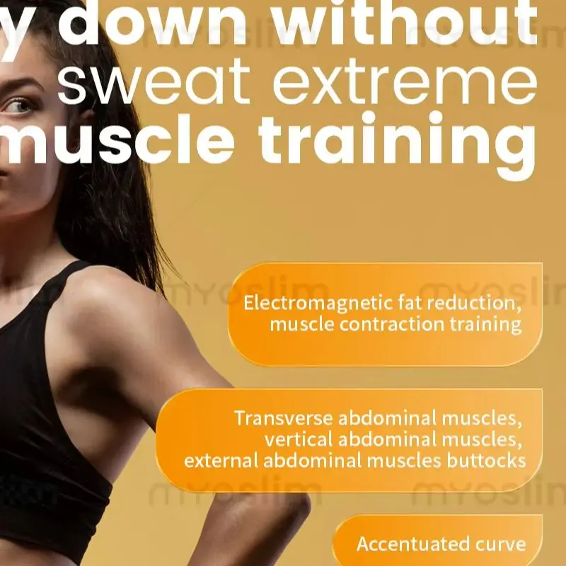 MYOslim EMS Body Sculpting Machine Shaping Body 6500W 200hz Lose Weight Radio Frequency RF Muscle Stimulator Device
MYOslim EMS Body Sculpting Machine Shaping Body 6500W 200hz Lose Weight Radio Frequency RF Muscle Stimulator Device
