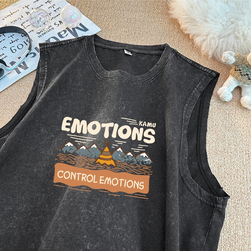 Summer Men's Tank Tops Streetwear Vintage Washed Loose Casual Oversized Gym Vest Woman's T Shirt Sleeveless Tees Y2k Clothes Top
Summer Men's Tank Tops Streetwear Vintage Washed Loose Casual Oversized Gym Vest Woman's T Shirt Sleeveless Tees Y2k Clothes Top