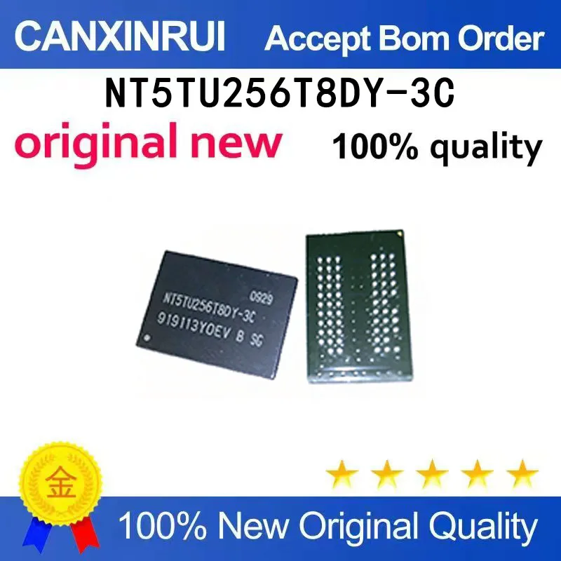(5-100 pieces)New original NT5TU256T8DY-3C
(5-100 pieces)New original NT5TU256T8DY-3C