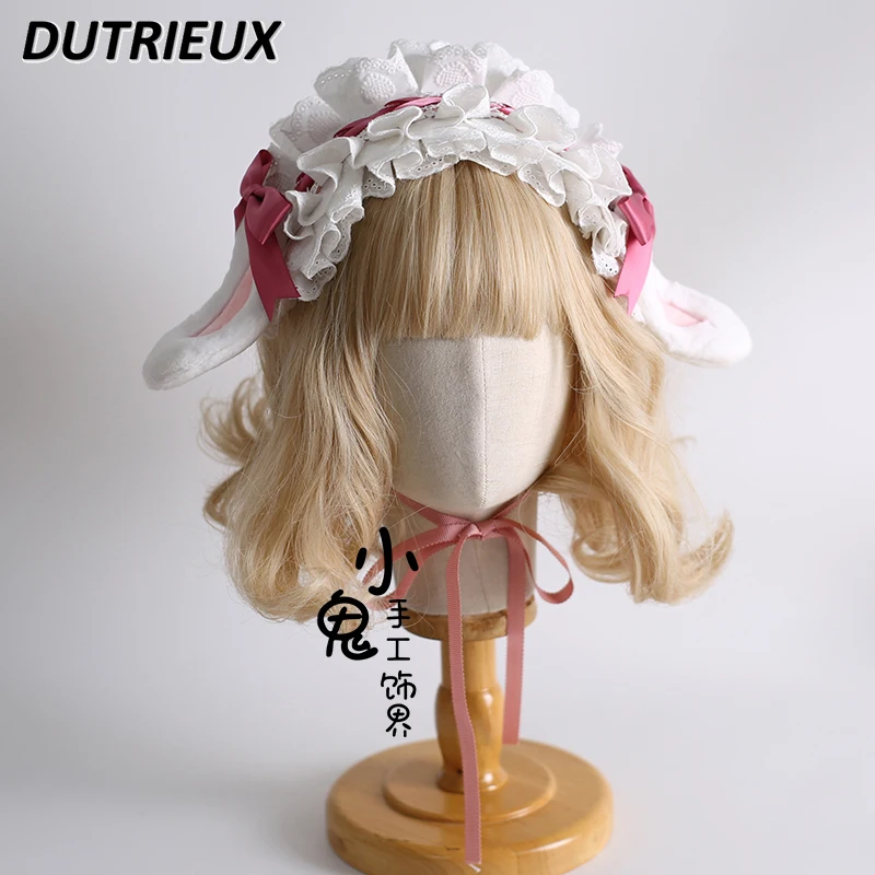 Original Bow Rabbit Ear Headband Sweet and Cute Double Ponytail Hairpin Kawaii Girls Lace Handmade Hair Bands Accessories
Original Bow Rabbit Ear Headband Sweet and Cute Double Ponytail Hairpin Kawaii Girls Lace Handmade Hair Bands Accessories