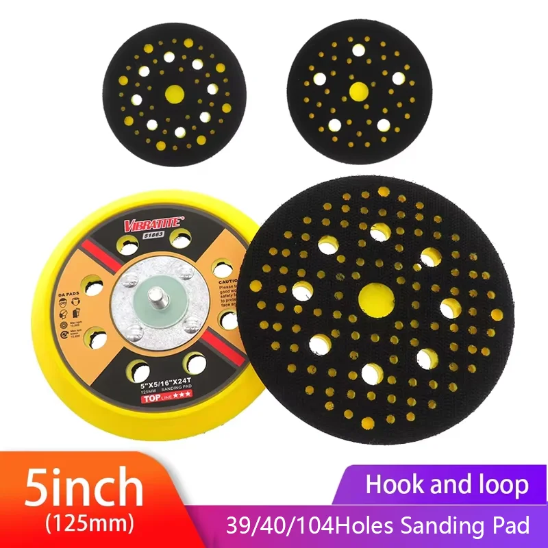 5inch 125mm Multihole Sander Backing Pad Hook and Loop with 5/16-24T Thread Dust Free Sanding Disc Holder for Polishing Grinding
5inch 125mm Multihole Sander Backing Pad Hook and Loop with 5/16-24T Thread Dust Free Sanding Disc Holder for Polishing Grinding