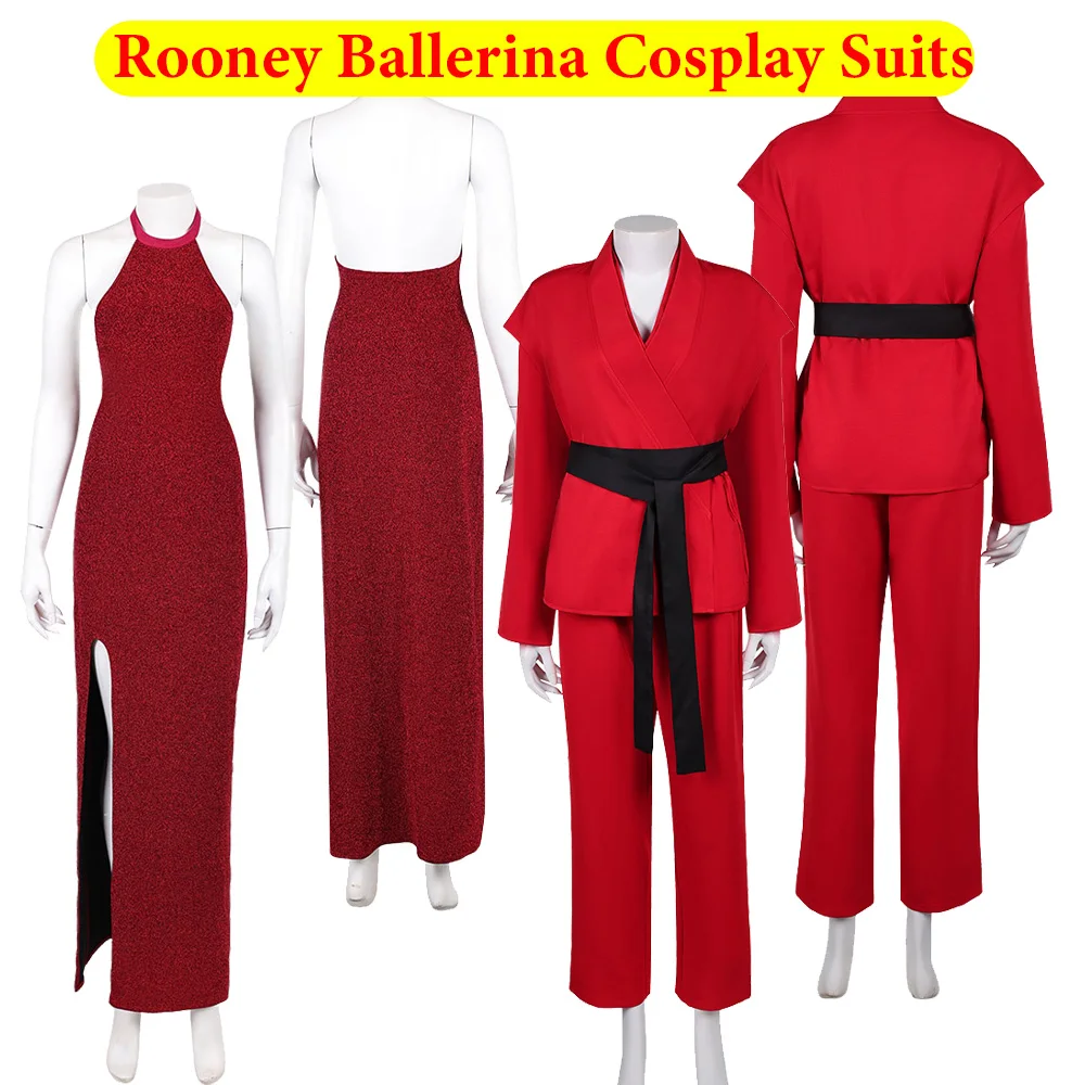 Fantasia Rooney Cosplay Uniform Red Dress Ballerina Costume John 2025 Movie Wick Shirt Pants Belt Halloween Carnival Party Suit
Fantasia Rooney Cosplay Uniform Red Dress Ballerina Costume John 2025 Movie Wick Shirt Pants Belt Halloween Carnival Party Suit