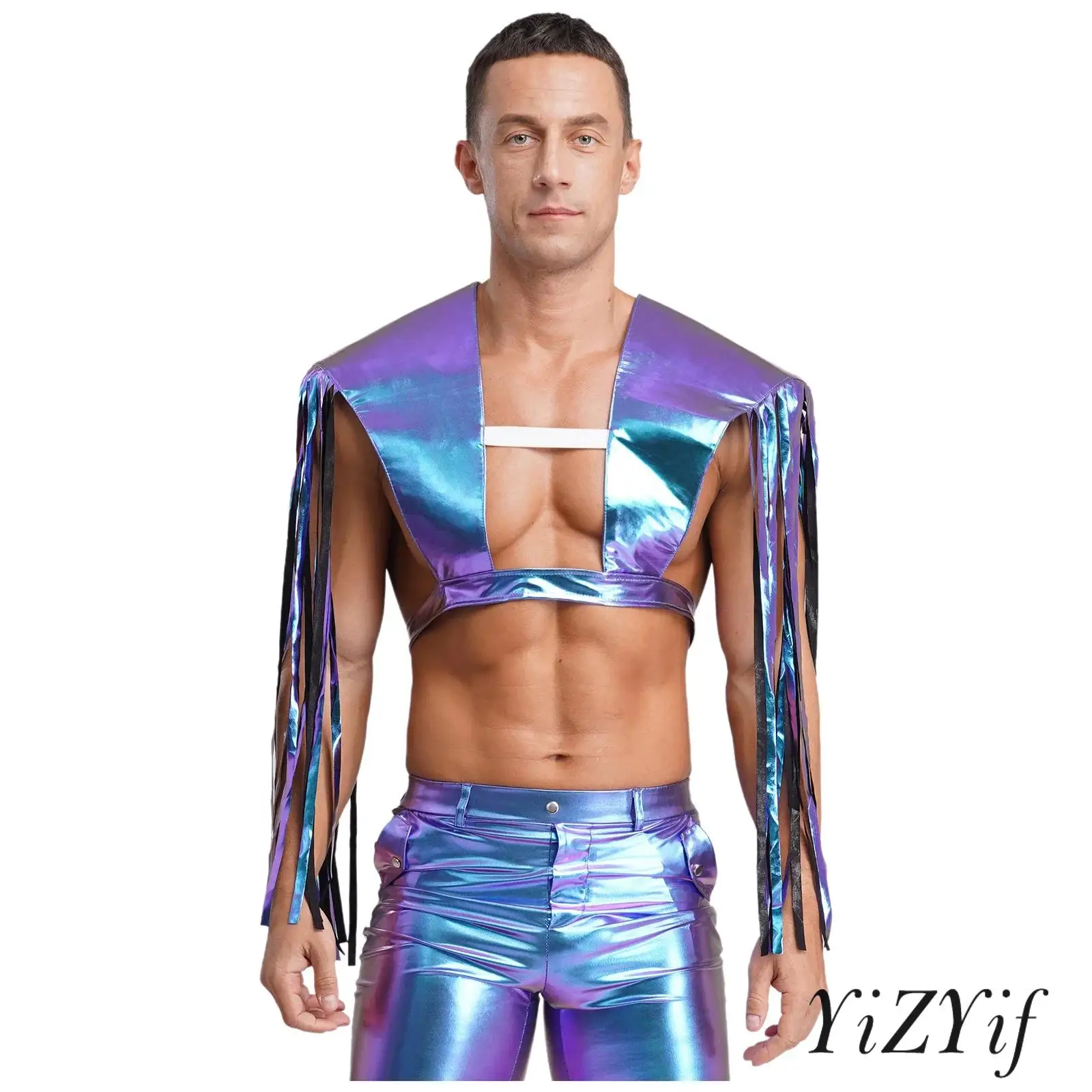 Mens Womens Unisex Metallic Shiny Shoulder Shrugs Tassel Fringe Adjustable Armor Shawls for Halloween Cosplay Masquerade Party
Mens Womens Unisex Metallic Shiny Shoulder Shrugs Tassel Fringe Adjustable Armor Shawls for Halloween Cosplay Masquerade Party