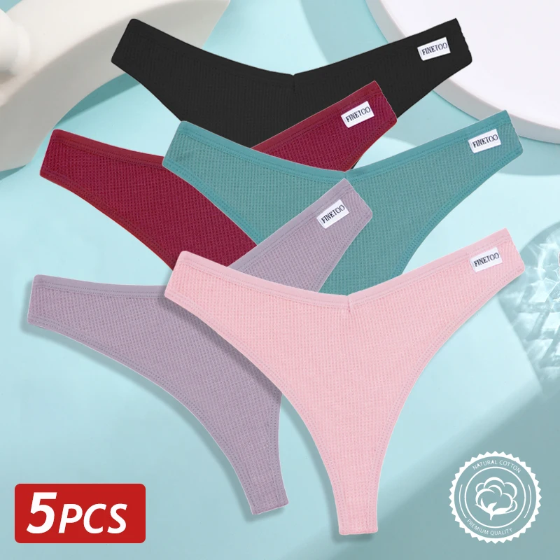 5PCS/Set Women Waffle Cotton Thongs Sexy V Waist G-String Panties Female Breathable Underwear Solid Color Elastic Lingerie S-XL
5PCS/Set Women Waffle Cotton Thongs Sexy V Waist G-String Panties Female Breathable Underwear Solid Color Elastic Lingerie S-XL