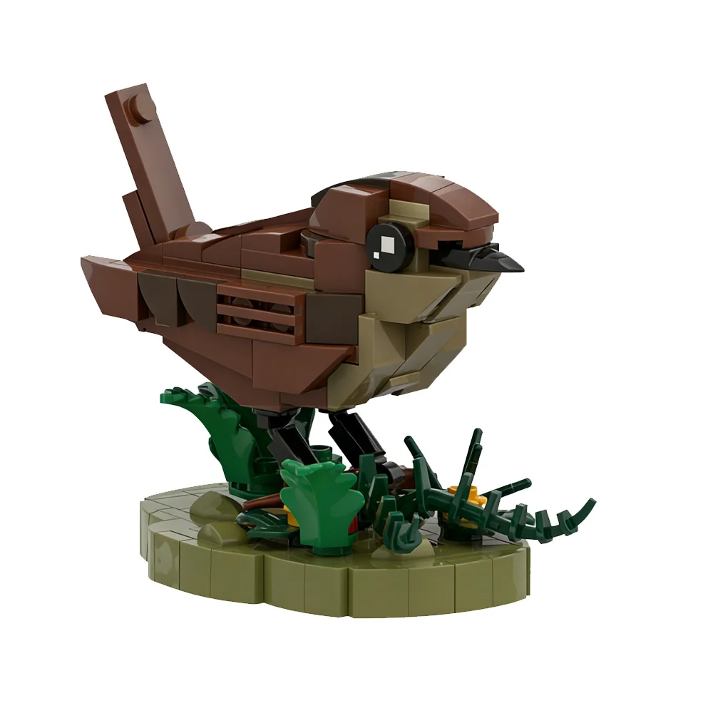 Wren Building Blocks Realistic Small Brown Songbird Model Kit with Raised Tail Cute Wildlife Collectible Brid Toy Adult Gift
Wren Building Blocks Realistic Small Brown Songbird Model Kit with Raised Tail Cute Wildlife Collectible Brid Toy Adult Gift