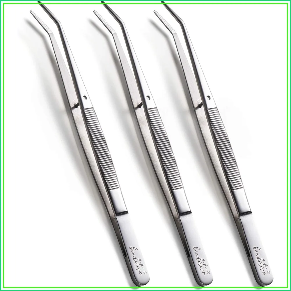 6-Inch Sewing Machine Tweezers Set (3-PC) Serrated Bent Tips | Professional Grade, High Precision | Stainless Steel
6-Inch Sewing Machine Tweezers Set (3-PC) Serrated Bent Tips | Professional Grade, High Precision | Stainless Steel