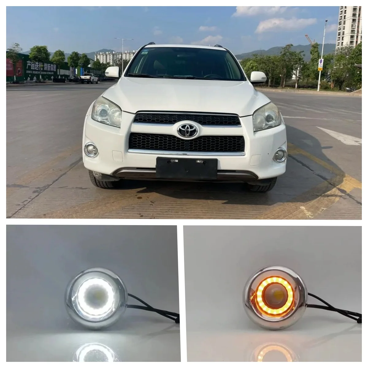 LED Fog Light Assembly For Toyota RAV4 2012 2013 2014 2015 Dual Color Angel Eye Daytime Running Lights Fog Lamp Accessories Kits
LED Fog Light Assembly For Toyota RAV4 2012 2013 2014 2015 Dual Color Angel Eye Daytime Running Lights Fog Lamp Accessories Kits