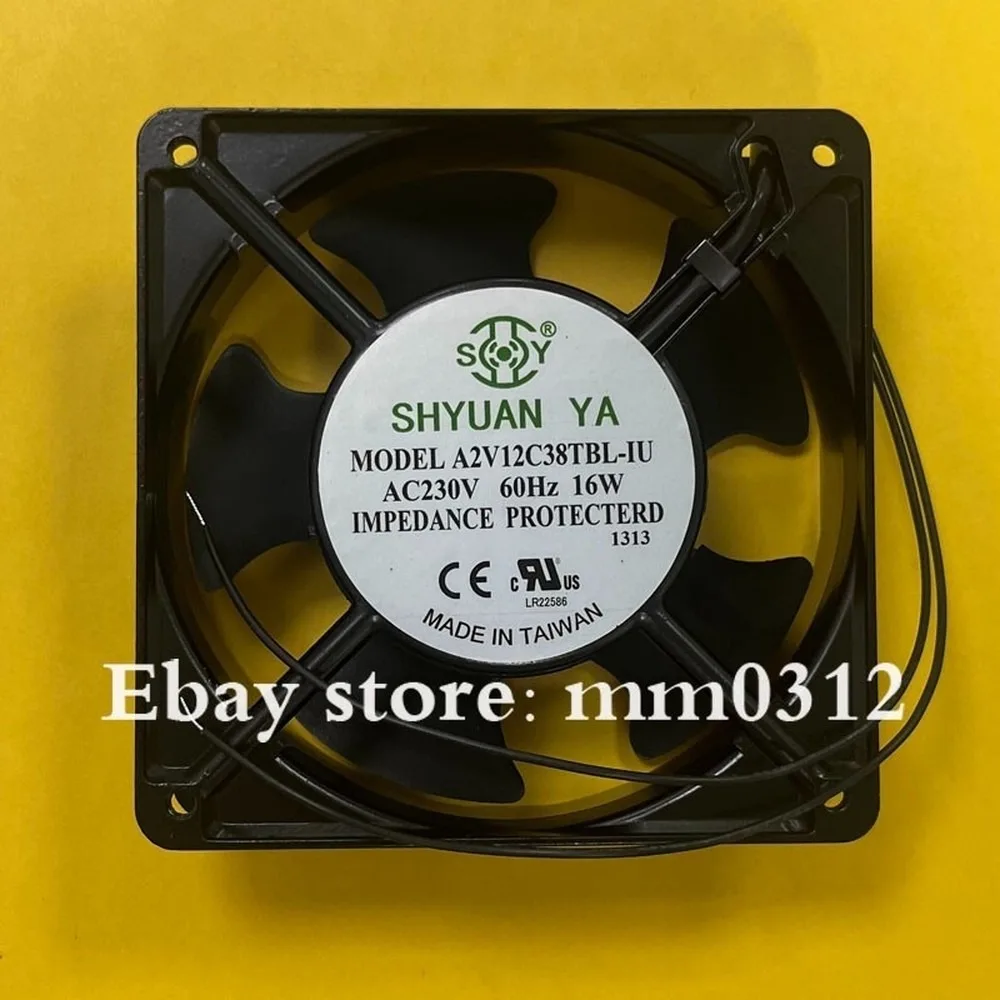 For SHYUAN YA A2V12C38TBL-IU 12038 AC230V 16W 12CM Metal Cooling Fan
For SHYUAN YA A2V12C38TBL-IU 12038 AC230V 16W 12CM Metal Cooling Fan