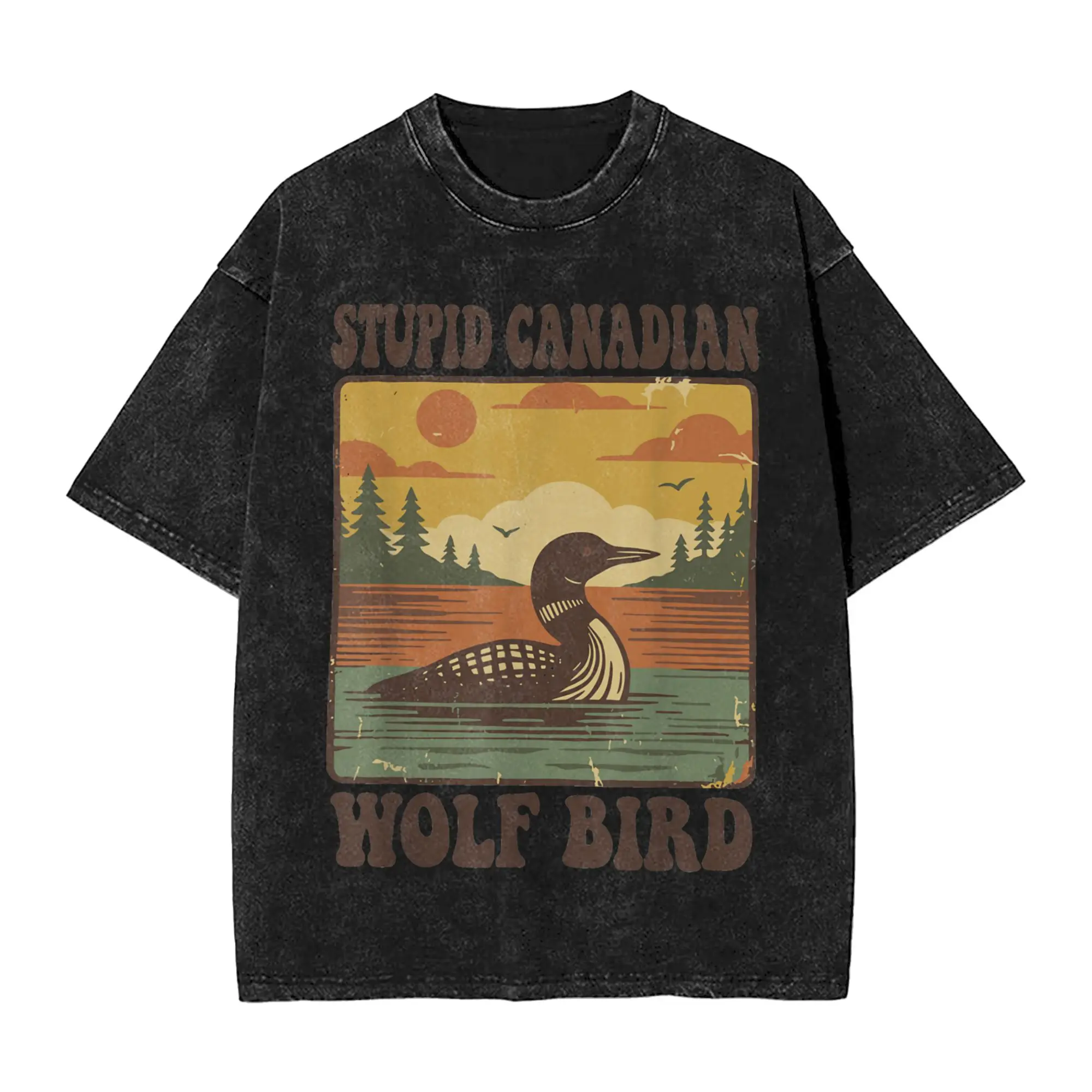 Мужские футболки с забавным принтом канадского волка и птицы, летняя уличная одежда, футболка с коротким рукавом, круглым вырезом, в стиле Харадзюку, повседневная футболка
Мужские футболки с забавным принтом канадского волка и птицы, летняя уличная одежда, футболка с коротким рукавом, круглым вырезом, в стиле Харадзюку, повседневная футболка