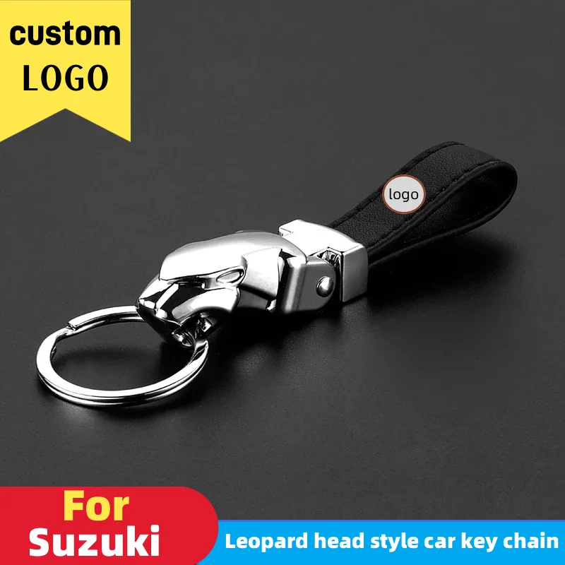 Car Styling luxury leopard head leather keychain keyring clip Metal Keyring keychain for Suzuki
Car Styling luxury leopard head leather keychain keyring clip Metal Keyring keychain for Suzuki