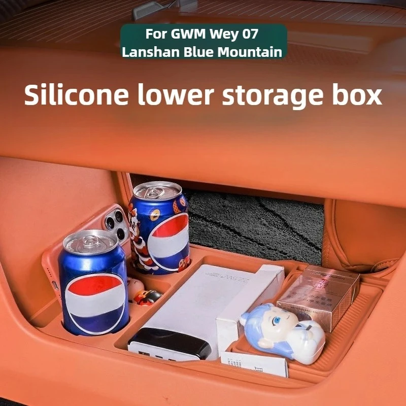 For GWM Wey 07 Car Central Control Lower Storage Box Silicone Pad Partitioned Storage Organizer Case Car Interior Accessories
For GWM Wey 07 Car Central Control Lower Storage Box Silicone Pad Partitioned Storage Organizer Case Car Interior Accessories