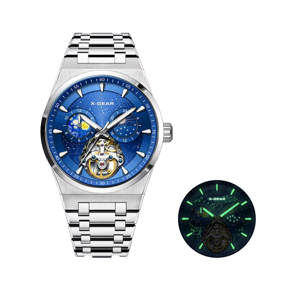 Stainless Steel Strap Luminous Water-resistant Luxury Men's Mechanical Watch
Stainless Steel Strap Luminous Water-resistant Luxury Men's Mechanical Watch