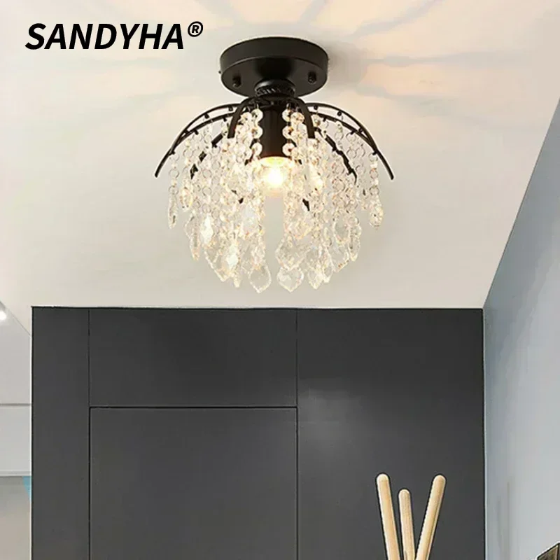SANDYHA Modern Ceiling Light Crystal LED Hanging Chandelier for Bedroom Corridor Dining Table Home Decoration Lighting Fixture
SANDYHA Modern Ceiling Light Crystal LED Hanging Chandelier for Bedroom Corridor Dining Table Home Decoration Lighting Fixture