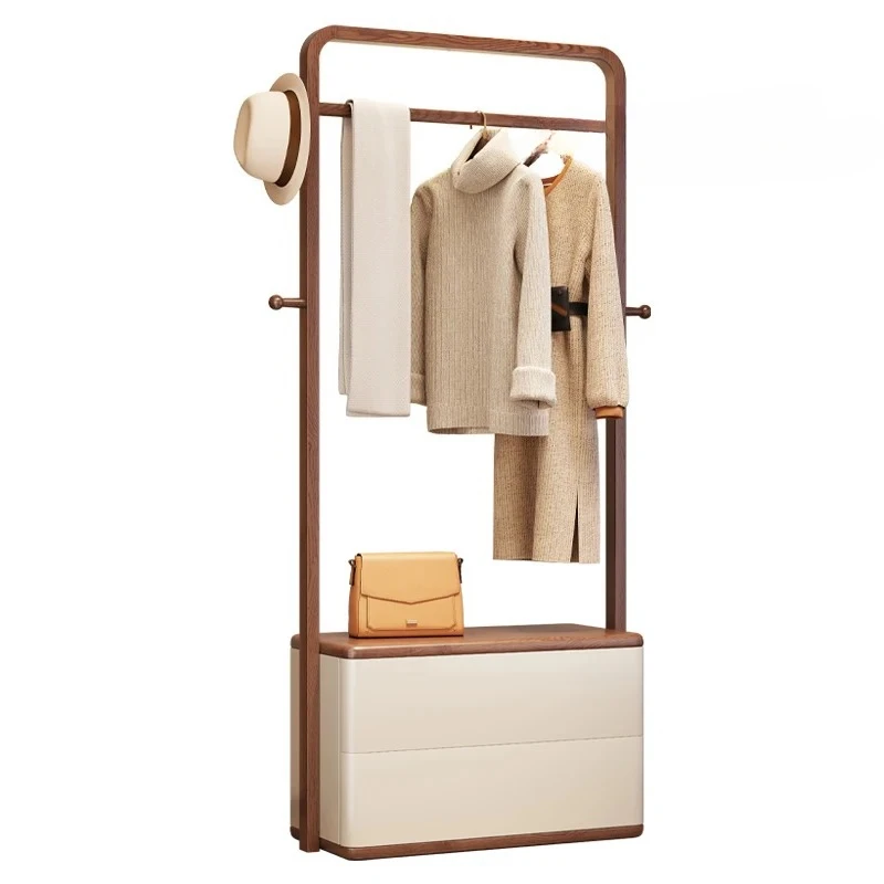 Ash wood hanger floor-to-ceiling bedroom living room simple household coat rack storage clothes rack
Ash wood hanger floor-to-ceiling bedroom living room simple household coat rack storage clothes rack
