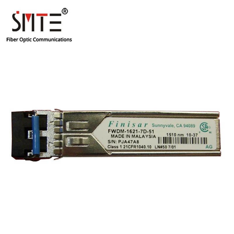 Finisar FWDM-1621-7D-51 1510nm 100km Sunnyvale CA 94089 Class 1 21CFR1040.10 LN#50 7/01 AG Fiber Optical Module
Finisar FWDM-1621-7D-51 1510nm 100km Sunnyvale CA 94089 Class 1 21CFR1040.10 LN#50 7/01 AG Fiber Optical Module