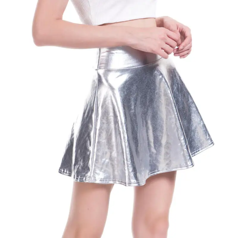 Women PU Glossy Skirt for Stage Performance Sexy High Waist Hip A-Line Skirt Y2K Harajuku Silver Pleated Clothes
Women PU Glossy Skirt for Stage Performance Sexy High Waist Hip A-Line Skirt Y2K Harajuku Silver Pleated Clothes