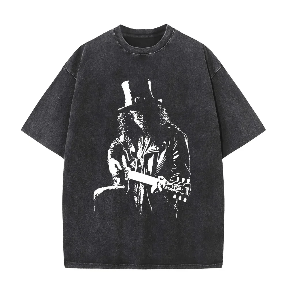 2025 American retro washed old heavy cotton solid color short-sleeved Tshirt summer loose top tide washed T-shirt Guns N' Rosess
2025 American retro washed old heavy cotton solid color short-sleeved Tshirt summer loose top tide washed T-shirt Guns N' Rosess