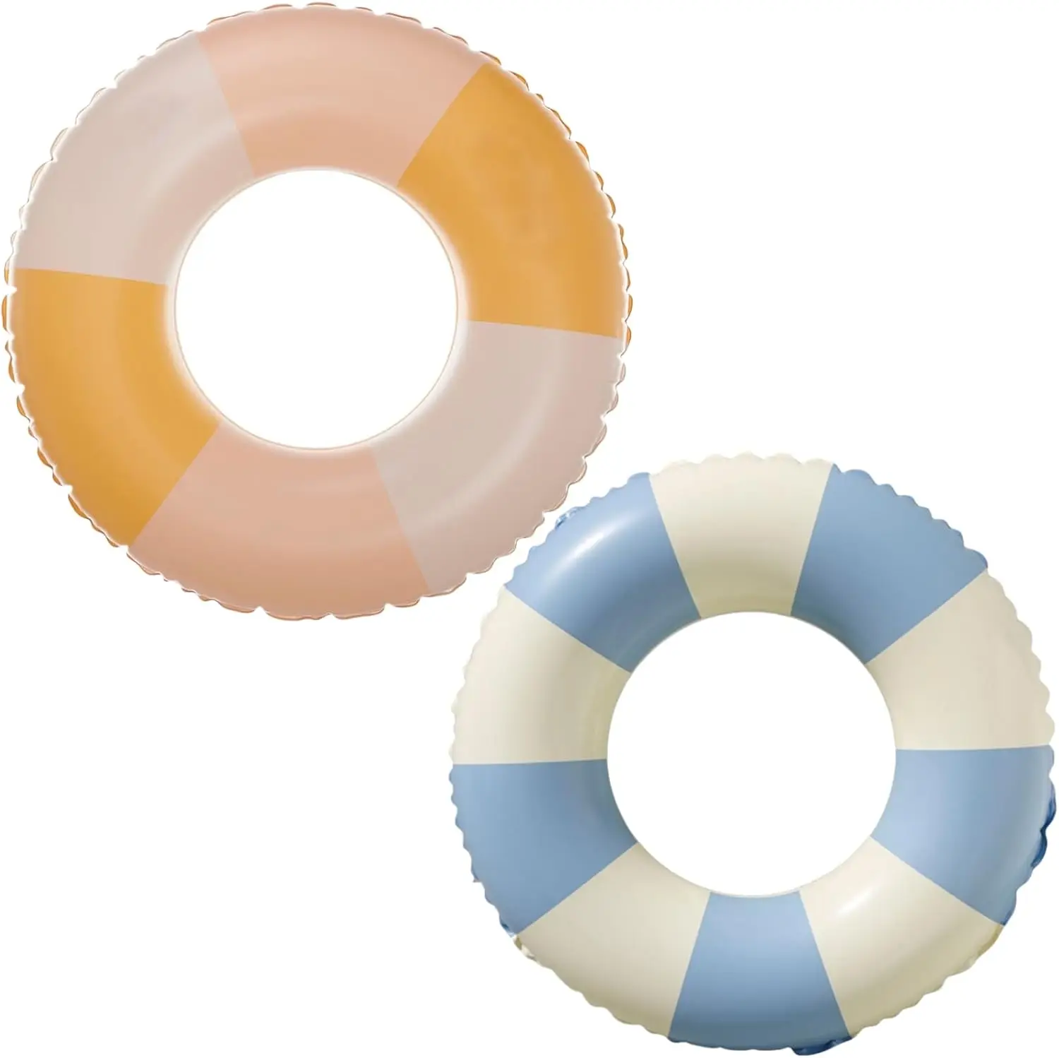 Inflatable Swim Tubes: 2-Pack of 23" Durable Raft-Grade Rings for Kids and Adults - Quick Inflation with Leak-Resistant Valves
Inflatable Swim Tubes: 2-Pack of 23" Durable Raft-Grade Rings for Kids and Adults - Quick Inflation with Leak-Resistant Valves