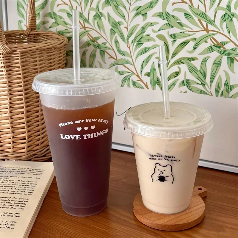 Portable Straw Cup Reusable Water Bottle for Coffee Juice Milk Tea Cute Plastic Cold Cups with Straw and Lid Drinking Bottle
Portable Straw Cup Reusable Water Bottle for Coffee Juice Milk Tea Cute Plastic Cold Cups with Straw and Lid Drinking Bottle