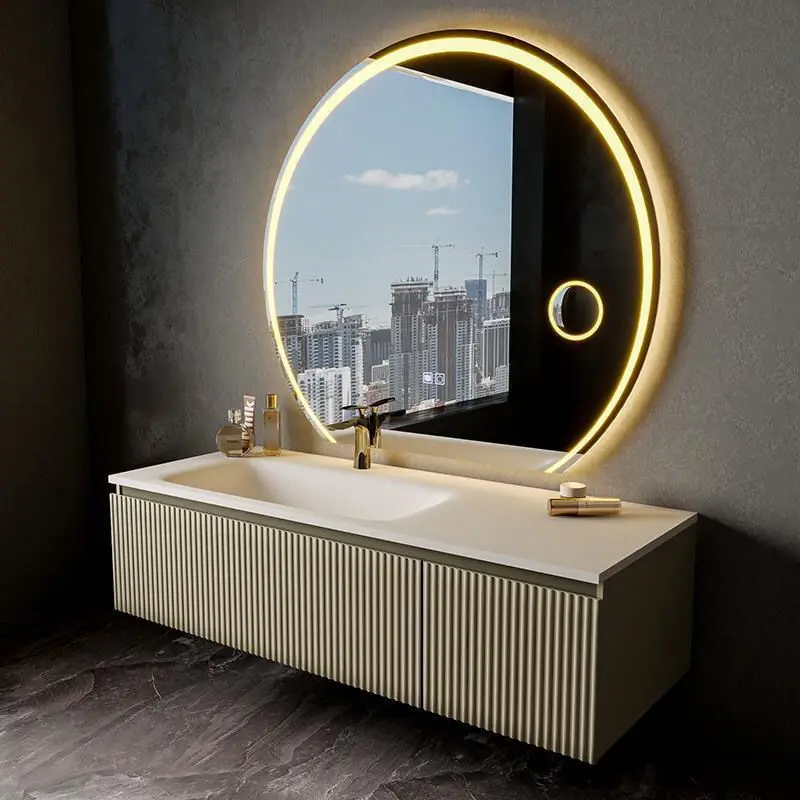 Durable and skin friendly integrated basin, light luxury bathroom cabinet combination, oak washbasin, sink, bathroom sink
Durable and skin friendly integrated basin, light luxury bathroom cabinet combination, oak washbasin, sink, bathroom sink