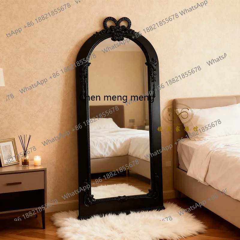 French art bow full-body mirror American retro arched floor-to-ceiling full-length mirror European home girls fitting mirror
French art bow full-body mirror American retro arched floor-to-ceiling full-length mirror European home girls fitting mirror