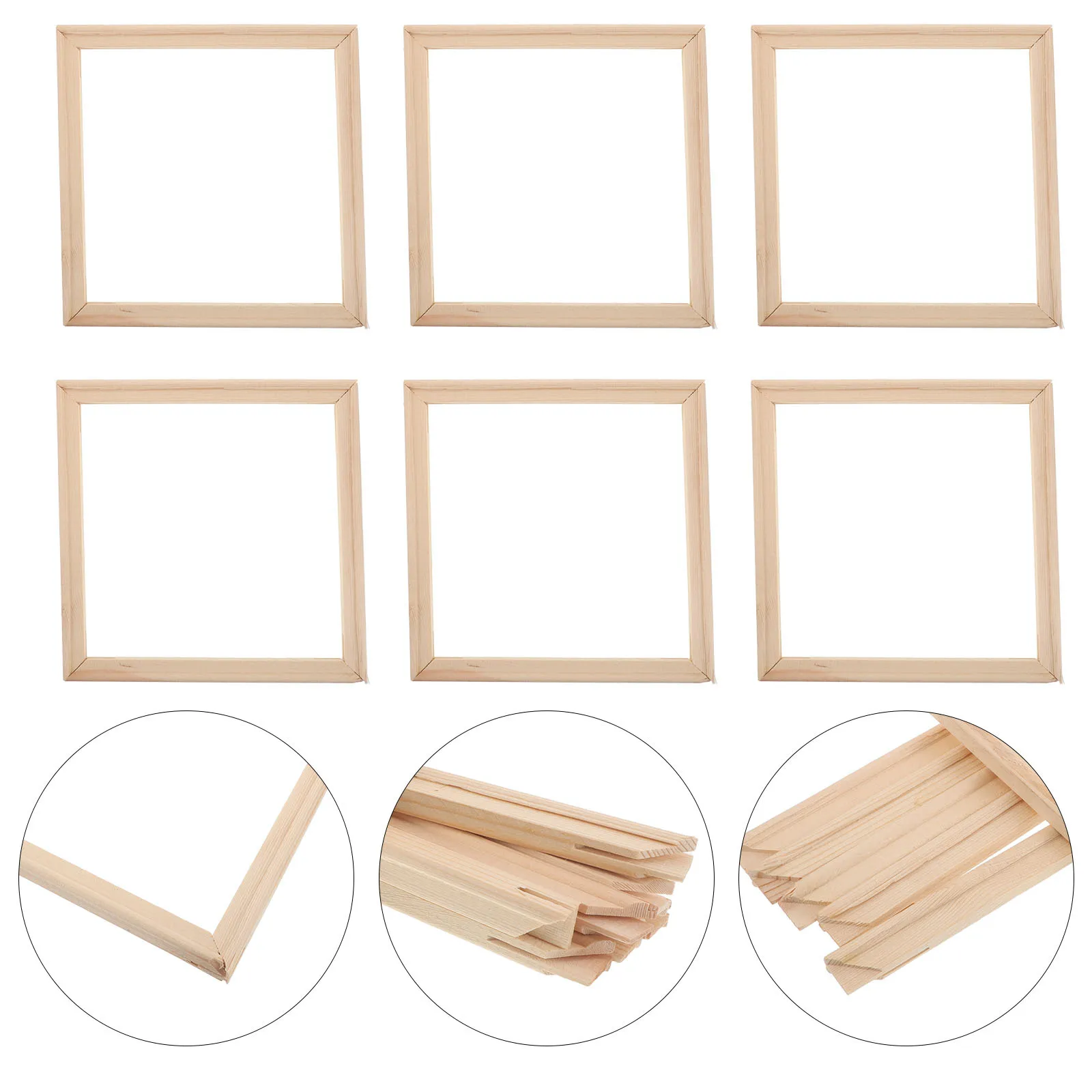 6pcs Solid Wood Floating For Canvas Diy Adjustable Stretcher Bars Kit Wall Art Decor Wood Frame Canvas Painting Craft Frame
6pcs Solid Wood Floating For Canvas Diy Adjustable Stretcher Bars Kit Wall Art Decor Wood Frame Canvas Painting Craft Frame