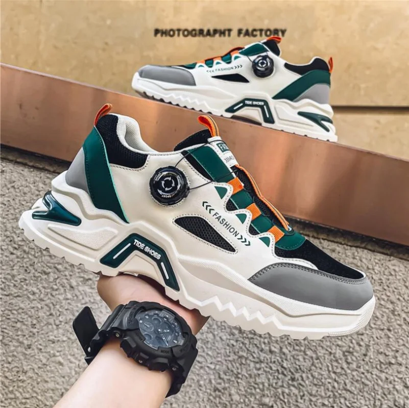 Men's rotating buckle trendy casual sports shoes four season soft soled non slip outdoor running shoes student sneakers
Men's rotating buckle trendy casual sports shoes four season soft soled non slip outdoor running shoes student sneakers