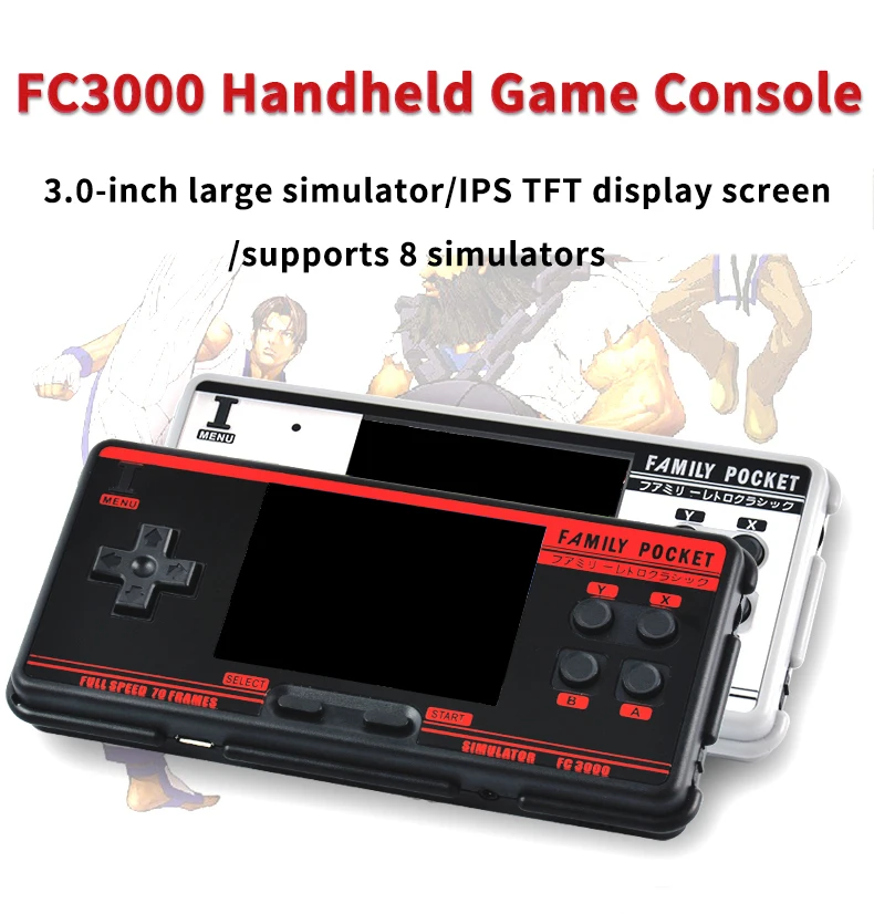 Классическая портативная игровая консоль FC3000, портативная 16 ГБ, 3,0-дюймовый IPS-экран, мини-плеер для видеоигр, встроенные 5000 игр, Рождество
Классическая портативная игровая консоль FC3000, портативная 16 ГБ, 3,0-дюймовый IPS-экран, мини-плеер для видеоигр, встроенные 5000 игр, Рождество