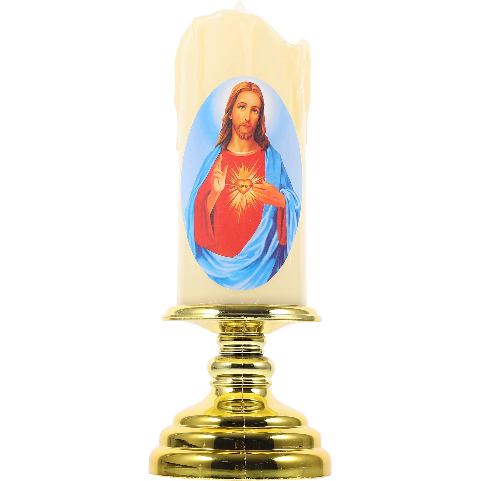 Electronic Religious Candles Catholic Prayer LED Lights Decor Flameless Pillar Shine
Electronic Religious Candles Catholic Prayer LED Lights Decor Flameless Pillar Shine