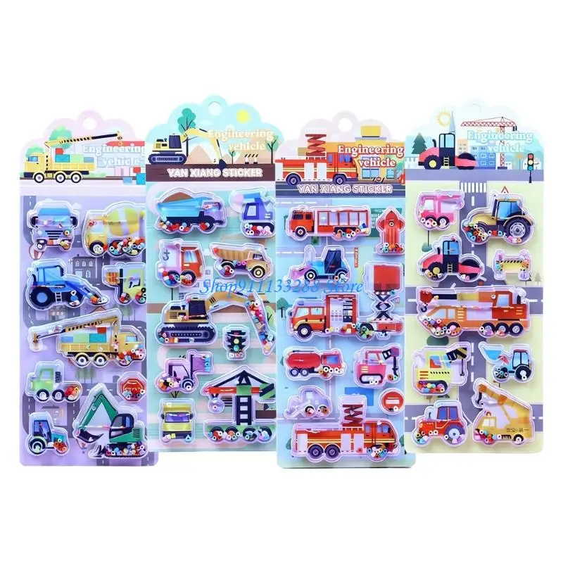 G88D 4Pcs Water Filled Cartoon Embossed Sticker Waterproof PVC Foam Sticker For Kid
G88D 4Pcs Water Filled Cartoon Embossed Sticker Waterproof PVC Foam Sticker For Kid