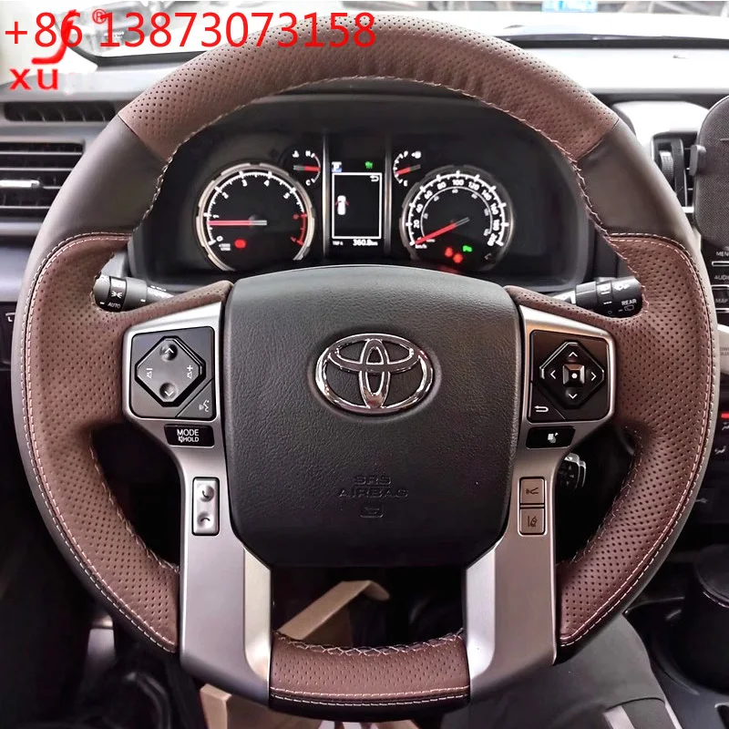 Hand Stitched Sweat-absorbent Car Steering Wheel Cover Car Interior for Toyota Tacoma Land Cruiser Prado DIY Ultra-thin Cowhide
Hand Stitched Sweat-absorbent Car Steering Wheel Cover Car Interior for Toyota Tacoma Land Cruiser Prado DIY Ultra-thin Cowhide