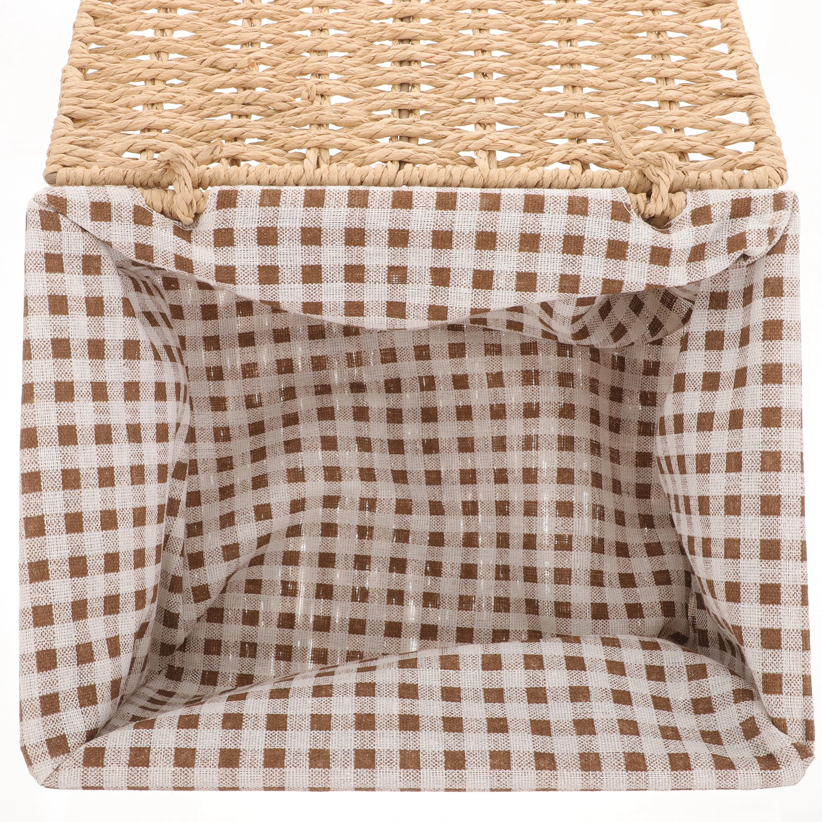 1pcs Paper Rope Woven Storage Basket Desktop Snack Sundries Organizer Home Decorative Basket Bedroom Makeup Cosmetics Holder
1pcs Paper Rope Woven Storage Basket Desktop Snack Sundries Organizer Home Decorative Basket Bedroom Makeup Cosmetics Holder