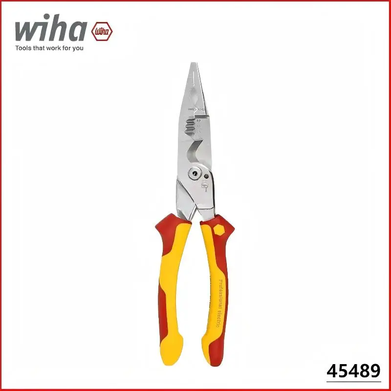 Многоцелевые плоскогубцы Wiha 8-в-1, промышленные электрики, инструменты для зачистки изолированных проводов, 1000 В, тест VDE, простой в использовании 45489
Многоцелевые плоскогубцы Wiha 8-в-1, промышленные электрики, инструменты для зачистки изолированных проводов, 1000 В, тест VDE, простой в использовании 45489
