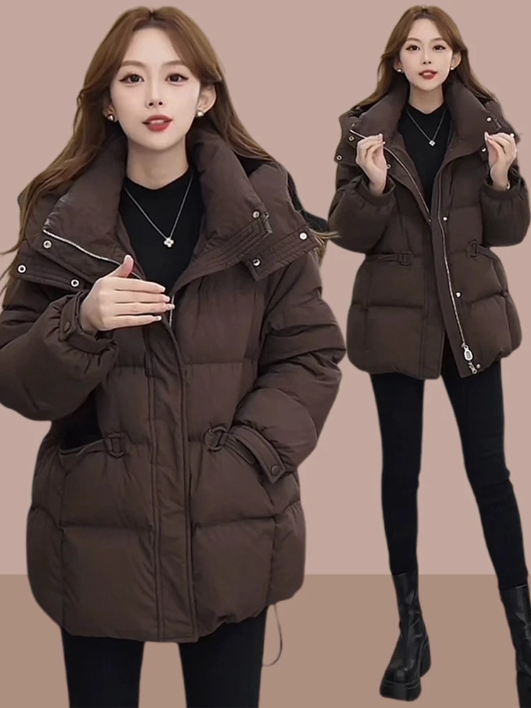 Женская удлиненная пуховая куртка из хлопка, Зима 2026, Новая модная свободная теплая куртка-пуховик с капюшоном, Корейская версия, Длинный рукав
Женская удлиненная пуховая куртка из хлопка, Зима 2026, Новая модная свободная теплая куртка-пуховик с капюшоном, Корейская версия, Длинный рукав
