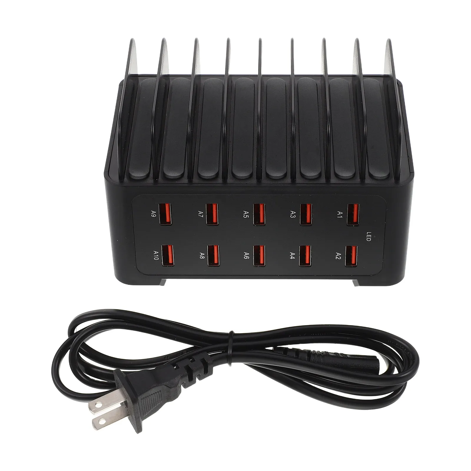 120W 10-Port USB Charging Station Multi Device Charging Tower with Anti-Slip Base Compact Desk Organizer for Office Home Study
120W 10-Port USB Charging Station Multi Device Charging Tower with Anti-Slip Base Compact Desk Organizer for Office Home Study