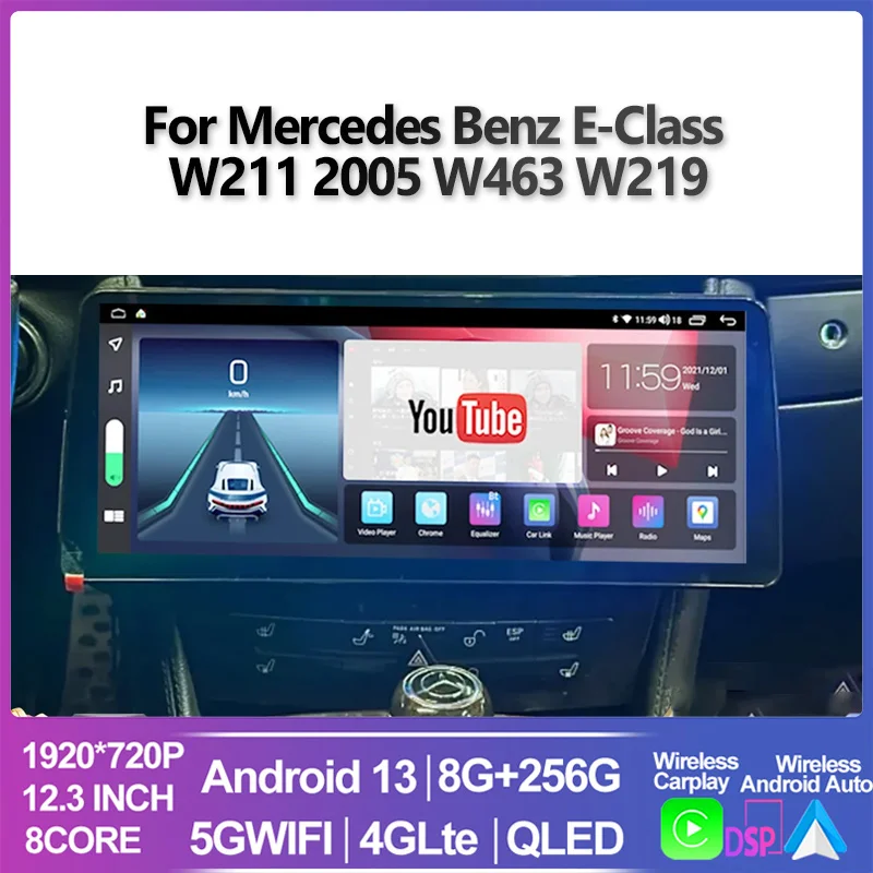 12.3 Android 13 Car Radio For Mercedes Cls 350 2005 BENZ E CLASS W211 CLS CLASS C219 GPS Multimedia Video Player Stereo Carplay
12.3 Android 13 Car Radio For Mercedes Cls 350 2005 BENZ E CLASS W211 CLS CLASS C219 GPS Multimedia Video Player Stereo Carplay