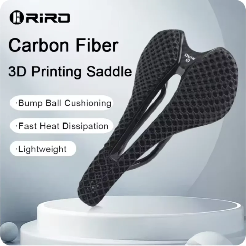 RIRO велосипедное седло из углеродного волокна, сиденье с 3D-печатью, сверхлегкая и дышащая полая сотовая подушка для шоссейного велосипеда/запчастей MTB 
RIRO велосипедное седло из углеродного волокна, сиденье с 3D-печатью, сверхлегкая и дышащая полая сотовая подушка для шоссейного велосипеда/запчастей MTB