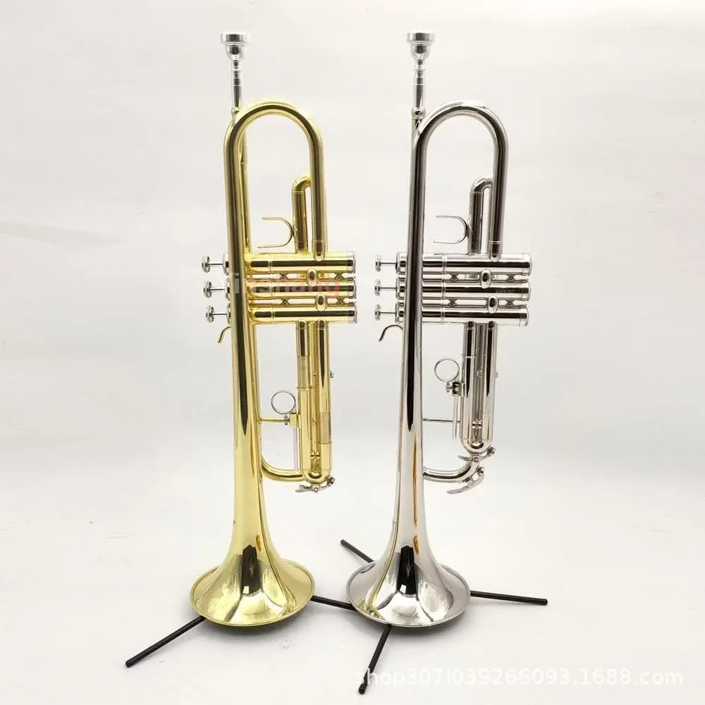 Bb Tone 3 Keys Brass Trumpet Professional Wind Instrument Standard Musical Trumpet For Beginner Exam School Performance
Bb Tone 3 Keys Brass Trumpet Professional Wind Instrument Standard Musical Trumpet For Beginner Exam School Performance