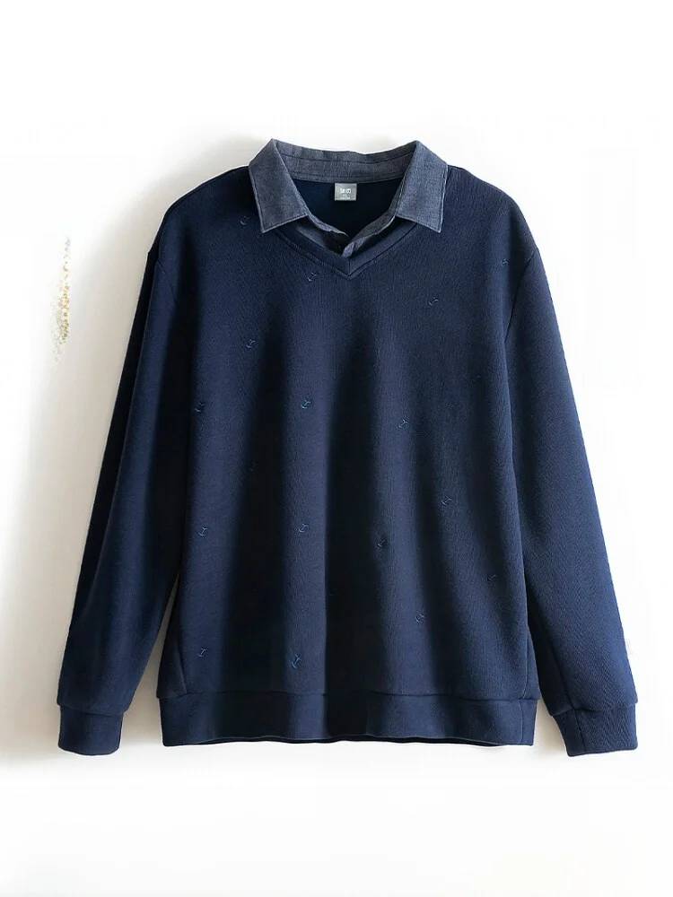 Thiened Warm Long Sve T-irt for Middle-Aged And ly Men Faionable Urban Sle Busin Wind Polyester Cotton Blend
Thiened Warm Long Sve T-irt for Middle-Aged And ly Men Faionable Urban Sle Busin Wind Polyester Cotton Blend