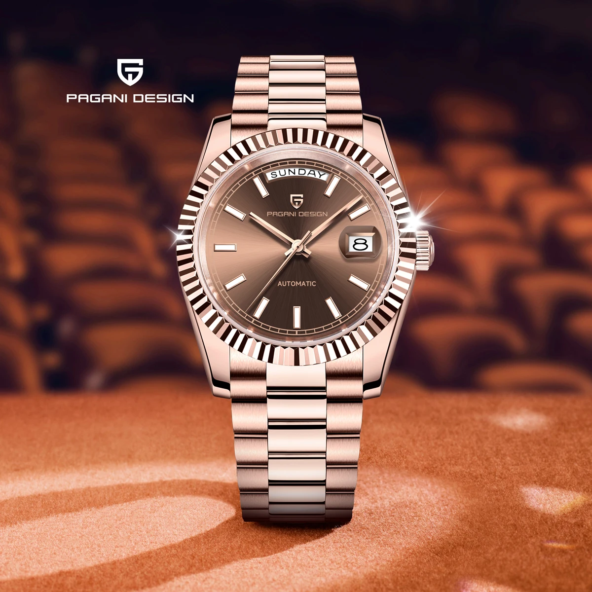 PAGANI DESIGN New DD36 Gold Brown Men Watches Mechanical Top brand Luxury Automatic Watch For Men AR Sapphire glass Wrist watch
PAGANI DESIGN New DD36 Gold Brown Men Watches Mechanical Top brand Luxury Automatic Watch For Men AR Sapphire glass Wrist watch