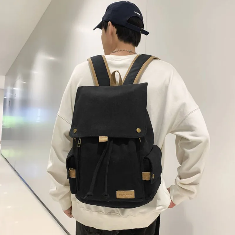 Men's Fashion Beige Canvas Backpack Women's Contrast Travel Bag College Teenger Schoolbag Laptop Bag Student Mochila New Satchel
Men's Fashion Beige Canvas Backpack Women's Contrast Travel Bag College Teenger Schoolbag Laptop Bag Student Mochila New Satchel