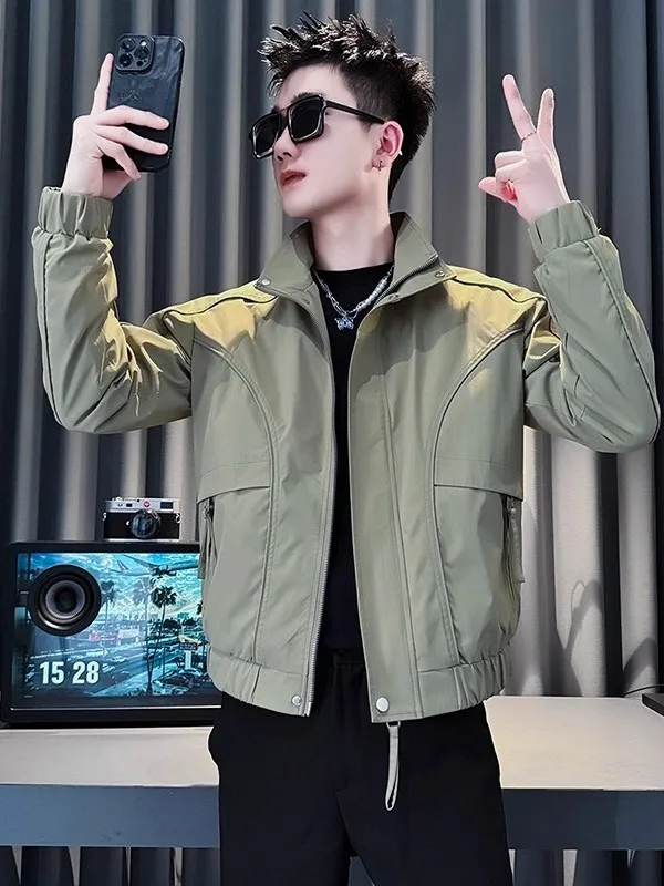 Весенне-осенняя повседневная модная рабочая одежда Jaet, мужская одежда Sle 2029, новинка Faion Leisure Haome, универсальная куртка с воротником-стойкой
Весенне-осенняя повседневная модная рабочая одежда Jaet, мужская одежда Sle 2029, новинка Faion Leisure Haome, универсальная куртка с воротником-стойкой
