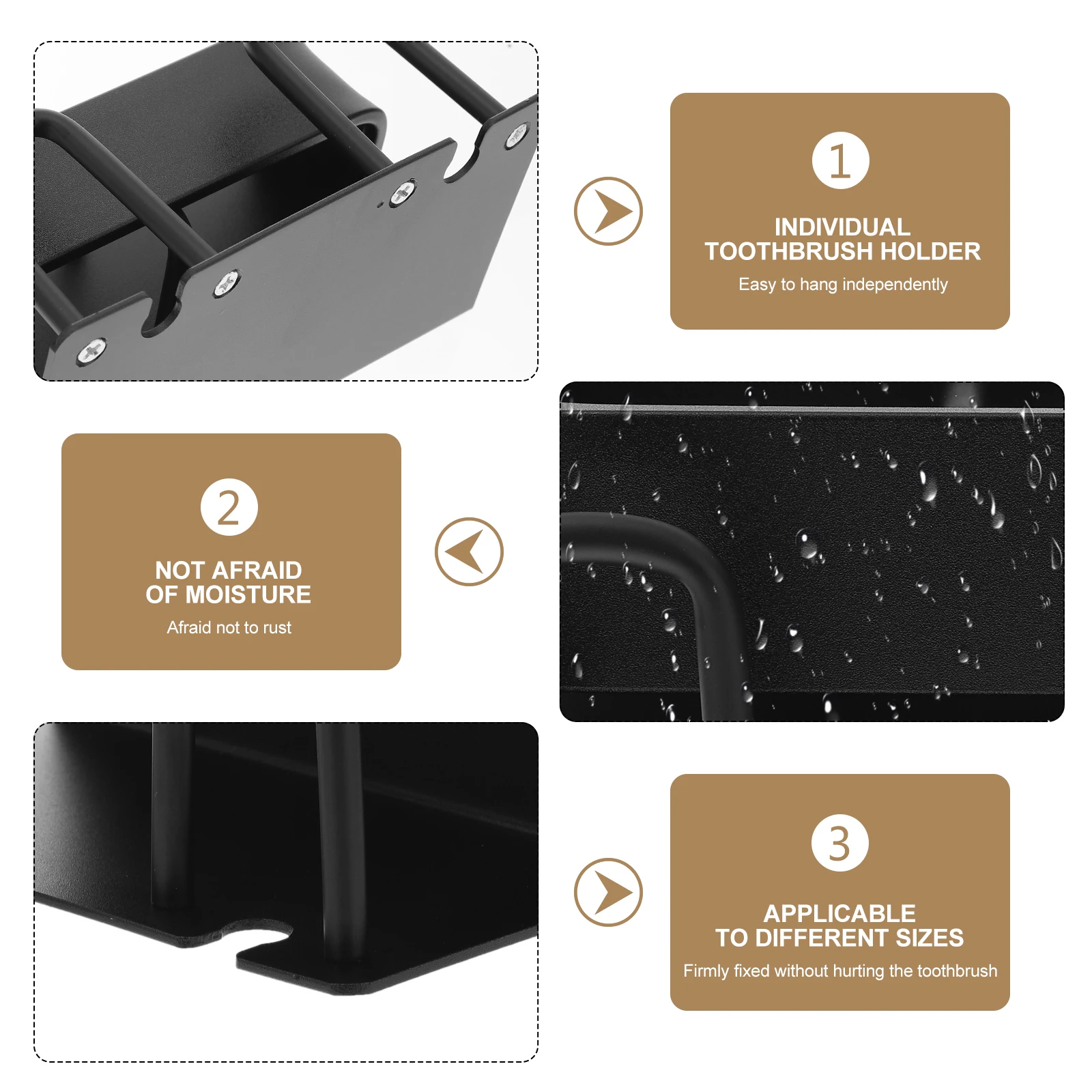 Wall Mounted Toothbrush Holder Rust Proof Storage Clip Adhesive Hook Fits Toothbrushes Electric Toothbrushes
Wall Mounted Toothbrush Holder Rust Proof Storage Clip Adhesive Hook Fits Toothbrushes Electric Toothbrushes