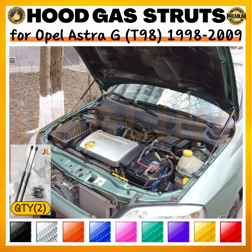 Qty(2) Hood Struts for Opel Astra G (T98) 1998-2009 Front Bonnet Modify Lift Supports Dampers Gas Springs Shock Absorbers
Qty(2) Hood Struts for Opel Astra G (T98) 1998-2009 Front Bonnet Modify Lift Supports Dampers Gas Springs Shock Absorbers